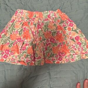 Floral girls skort